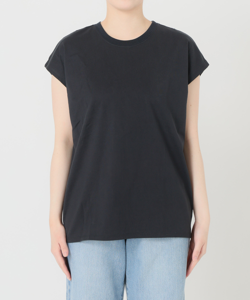 IENA(イエナ)の「《新色あり/追加8》ラウンドテールプルオーバー(Tシャツ/カットソー・レディース・レッド/ホワイト/ブラウン系その他/ブラック・FREE)」の7枚目の写真