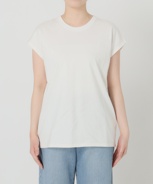 IENA(イエナ)の「《新色あり/追加8》ラウンドテールプルオーバー(Tシャツ/カットソー・レディース・レッド/ホワイト/ブラウン系その他/ブラック・FREE)」の14枚目の写真