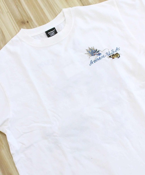 AVIREX(アヴィレックス)の「SOUVENIR T-SHIRT 'TIGER & DRAGON'(Tシャツ/カットソー・メンズ・ネイビー/ブラック/ホワイト・XXL/XL/L/M)」の6枚目の写真