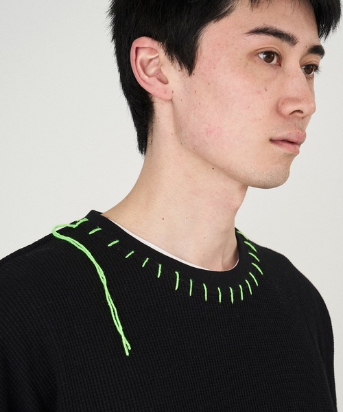 DISCOVERED(ディスカバード)の「WAFFLE BONE PRINT CUTSEWN(Tシャツ/カットソー・メンズ・ブラック/ホワイト・1/3)」の11枚目の写真