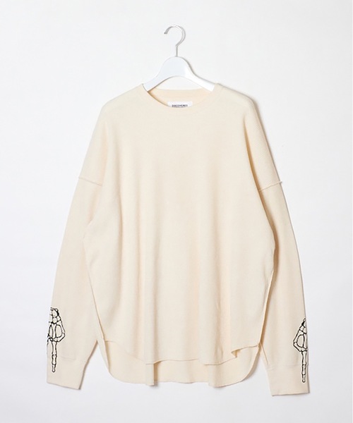 DISCOVERED(ディスカバード)の「WAFFLE BONE PRINT CUTSEWN(Tシャツ/カットソー・メンズ・ブラック/ホワイト・1/3)」の17枚目の写真