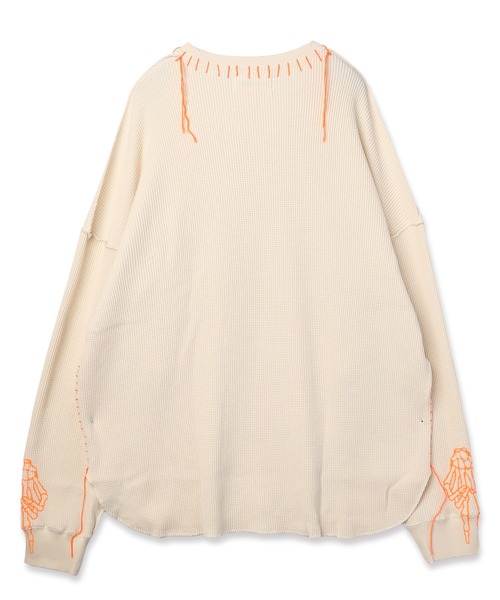 DISCOVERED（ディスカバード）の「WAFFLE BONE PRINT CUTSEWN（Tシャツ/カットソー・メンズ・ブラック/ホワイト・1/3）」の10枚目の写真