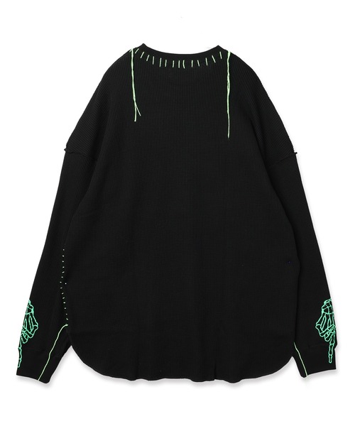 DISCOVERED（ディスカバード）の「WAFFLE BONE PRINT CUTSEWN（Tシャツ/カットソー・メンズ・ブラック/ホワイト・1/3）」の12枚目の写真
