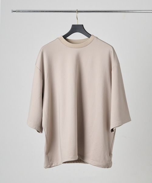 KANEMASA PHIL.(カネマサフィル)の「KANEMASA PHIL. / Cupro SS Pullover(Tシャツ/カットソー・メンズ・ホワイト/ブラック/ベージュ・MEDIUM/LARGE)」の2枚目の写真