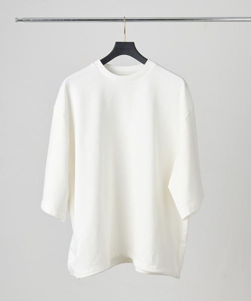 KANEMASA PHIL.(カネマサフィル)の「KANEMASA PHIL. / Cupro SS Pullover(Tシャツ/カットソー・メンズ・ホワイト/ブラック/ベージュ・MEDIUM/LARGE)」の1枚目の写真