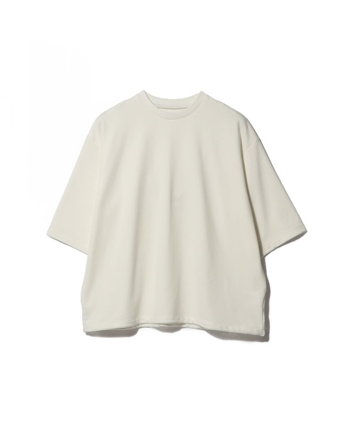 KANEMASA PHIL.(カネマサフィル)の「KANEMASA PHIL. / Cupro SS Pullover(Tシャツ/カットソー・メンズ・ホワイト/ブラック/ベージュ・MEDIUM/LARGE)」の4枚目の写真