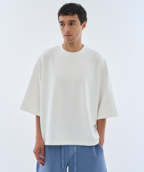 KANEMASA PHIL.(カネマサフィル)の「KANEMASA PHIL. / Cupro SS Pullover(Tシャツ/カットソー・メンズ・ホワイト/ブラック/ベージュ・MEDIUM/LARGE)」の18枚目の写真