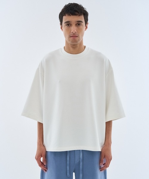 KANEMASA PHIL.(カネマサフィル)の「KANEMASA PHIL. / Cupro SS Pullover(Tシャツ/カットソー・メンズ・ホワイト/ブラック/ベージュ・MEDIUM/LARGE)」の19枚目の写真