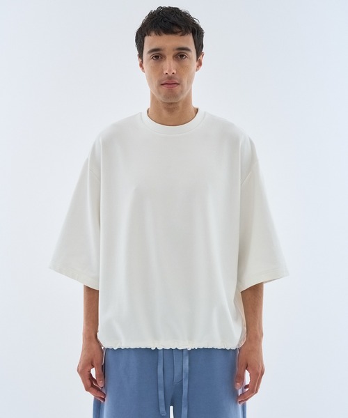 KANEMASA PHIL.(カネマサフィル)の「KANEMASA PHIL. / Cupro SS Pullover(Tシャツ/カットソー・メンズ・ホワイト/ブラック/ベージュ・MEDIUM/LARGE)」の20枚目の写真