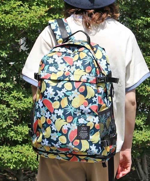 KiU（キウ）の「【KiU and BleuBleuet】KiU600Dバッグパック（バックパック/リュック・レディース・ブラック/ブルー/ブラック系その他/ネイビー/ネイビー系/その他/ブルー系/グリーン系・FREE）」の6枚目の写真