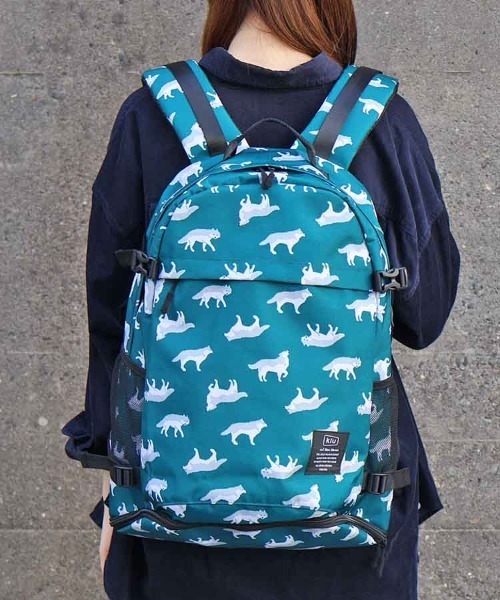 KiU（キウ）の「【KiU and BleuBleuet】KiU600Dバッグパック（バックパック/リュック・レディース・ブラック/ブルー/ブラック系その他/ネイビー/ネイビー系/その他/ブルー系/グリーン系・FREE）」の7枚目の写真