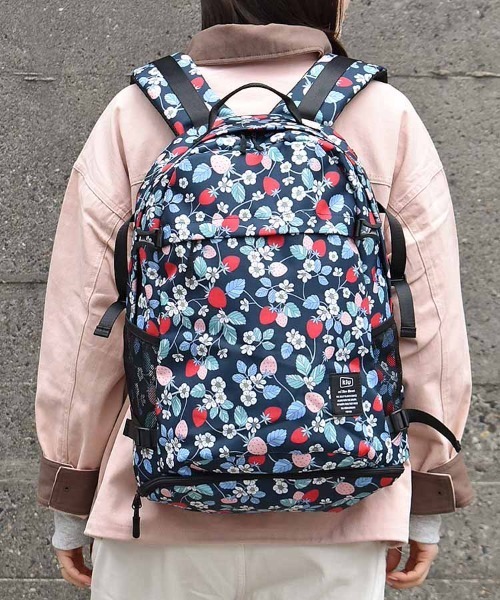 KiU（キウ）の「【KiU and BleuBleuet】KiU600Dバッグパック（バックパック/リュック・レディース・ブラック/ブルー/ブラック系その他/ネイビー/ネイビー系/その他/ブルー系/グリーン系・FREE）」の4枚目の写真