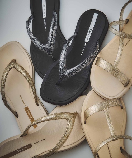 IPANEMA(イパネマ)の「Ipanema / “GLOW TRENDY SAND” サンダル(サンダル・レディース・ブラック系/ブラック×シルバー/ベージュ系/ブラウン系・38/37/36/35/34)」の6枚目の写真