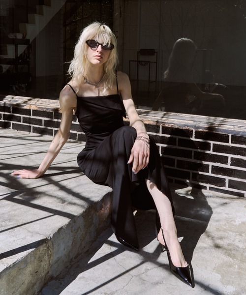 ワンピース Bicolor Draped Dress BICOLOR DRAPE DRESS/バイカラードレープドレス（ワンピース）｜JOSE