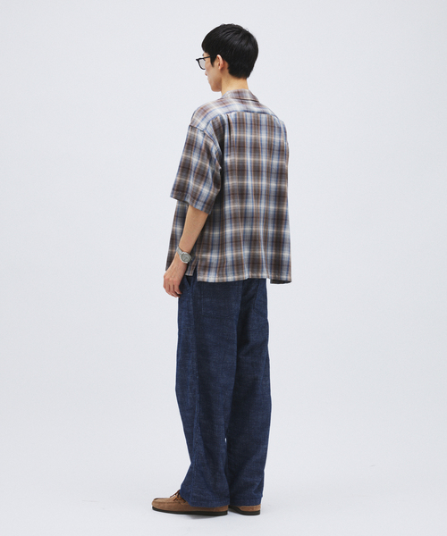 JOURNAL STANDARD（ジャーナルスタンダード）の「リネン ライク デニム ベルテッド パンツ（スラックス・メンズ・アイボリー/ブラウン/ネイビー・LARGE/MEDIUM/SMALL）」の7枚目の写真