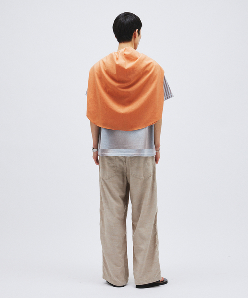 JOURNAL STANDARD（ジャーナルスタンダード）の「リネン ライク デニム ベルテッド パンツ（スラックス・メンズ・アイボリー/ブラウン/ネイビー・LARGE/MEDIUM/SMALL）」の16枚目の写真