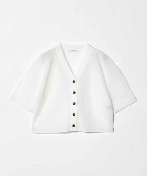 BEAUTY&YOUTH UNITED ARROWS(ビューティーアンドユースユナイテッドアローズ)の「Vネック 畦ニット カーディガン ウォッシャブル(カーディガン/ボレロ・レディース・ブラック/ブラウン系/ホワイト・FREE)」の2枚目の写真