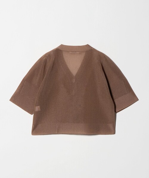 BEAUTY&YOUTH UNITED ARROWS(ビューティーアンドユースユナイテッドアローズ)の「Vネック 畦ニット カーディガン ウォッシャブル(カーディガン/ボレロ・レディース・ブラック/ブラウン系/ホワイト・FREE)」の15枚目の写真