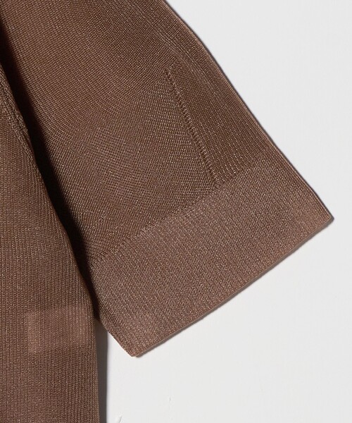 BEAUTY&YOUTH UNITED ARROWS(ビューティーアンドユースユナイテッドアローズ)の「Vネック 畦ニット カーディガン ウォッシャブル(カーディガン/ボレロ・レディース・ブラック/ブラウン系/ホワイト・FREE)」の13枚目の写真