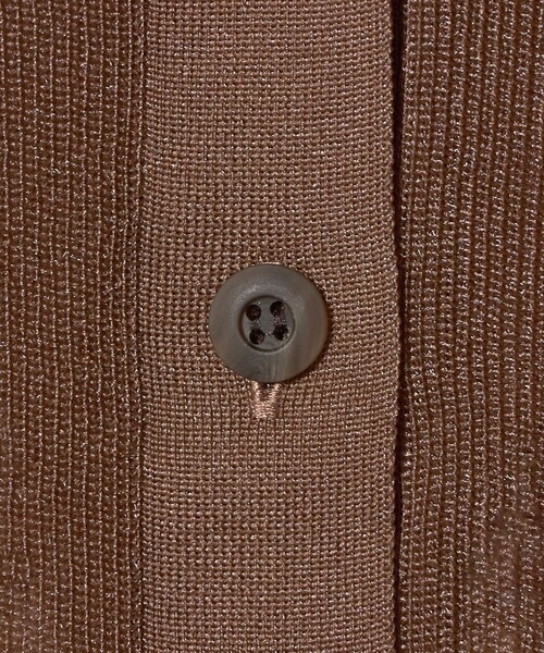 BEAUTY&YOUTH UNITED ARROWS(ビューティーアンドユースユナイテッドアローズ)の「Vネック 畦ニット カーディガン ウォッシャブル(カーディガン/ボレロ・レディース・ブラック/ブラウン系/ホワイト・FREE)」の12枚目の写真