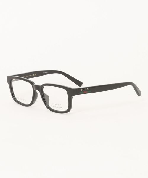 Gucci ブラック スクエアフレーム メガネ GUCCI/グッチ】スクエア メガネ GG2107OL 001 54 ブラック（メガネ