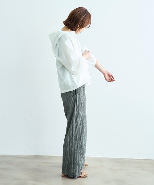 mil(ミル)の「【接触冷感・UVケア】 カット楊柳 リラックスパンツ 【587176】(その他パンツ・レディース・アッシュグレー/グレイッシュブルー/ブラック・FREE/S-Short/S-Regular/M-Short/M-Regular)」の12枚目の写真