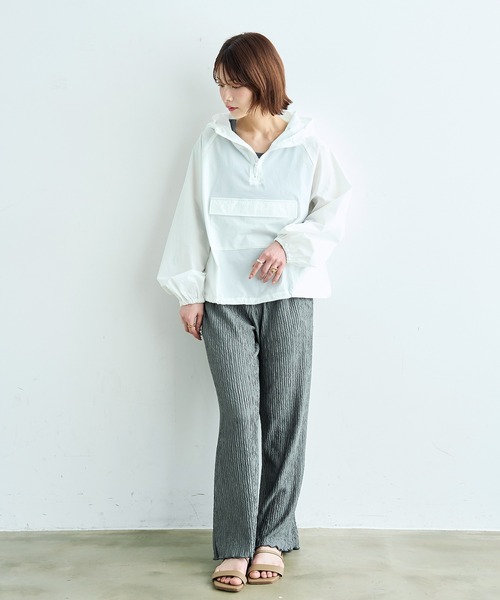 mil(ミル)の「【接触冷感・UVケア】 カット楊柳 リラックスパンツ 【587176】(その他パンツ・レディース・アッシュグレー/グレイッシュブルー/ブラック・FREE/S-Short/S-Regular/M-Short/M-Regular)」の9枚目の写真