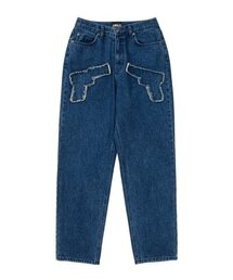 AJOBYAJO | Gun Washed Jeans [Navy](デニムパンツ)
