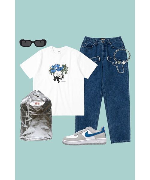 AJOBYAJO（アジョバイアジョ）の「Gun Washed Jeans [Navy]（デニムパンツ・レディース・その他・LARGE/MEDIUM）」の10枚目の写真