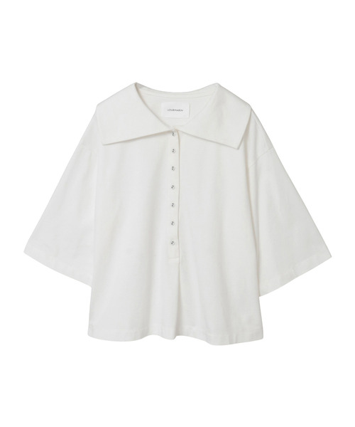 LOGEMENT DE CLAIRE(ロジュモンドクレール)の「【LOURMARIN】ビックカラープルオーバー(Tシャツ/カットソー・レディース・ブラック/ライトグレー/ブラウン/オフホワイト・FREE)」の17枚目の写真