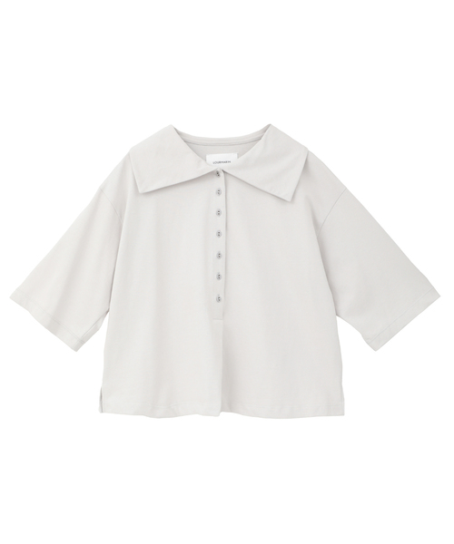 LOGEMENT DE CLAIRE(ロジュモンドクレール)の「【LOURMARIN】ビックカラープルオーバー(Tシャツ/カットソー・レディース・ブラック/ライトグレー/ブラウン/オフホワイト・FREE)」の19枚目の写真