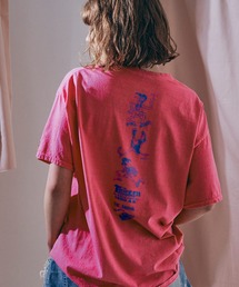 M2692 PINKMOTEL テディボーイプリントTEE