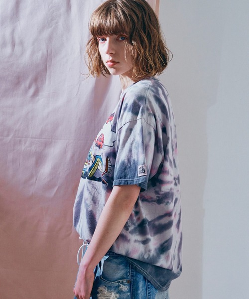 RNA(アールエヌエー)の「M2692 PINKMOTEL テディボーイプリントTEE(Tシャツ/カットソー・レディース・グレー/ピンク・MEDIUM)」の22枚目の写真