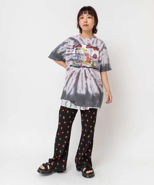 RNA(アールエヌエー)の「M2692 PINKMOTEL テディボーイプリントTEE(Tシャツ/カットソー・レディース・グレー/ピンク・MEDIUM)」の13枚目の写真