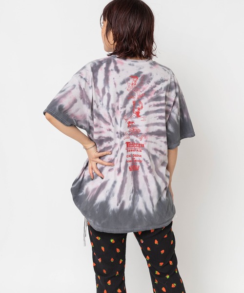 RNA(アールエヌエー)の「M2692 PINKMOTEL テディボーイプリントTEE(Tシャツ/カットソー・レディース・グレー/ピンク・MEDIUM)」の5枚目の写真