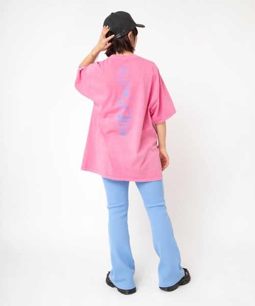 RNA(アールエヌエー)の「M2692 PINKMOTEL テディボーイプリントTEE(Tシャツ/カットソー・レディース・グレー/ピンク・MEDIUM)」の19枚目の写真