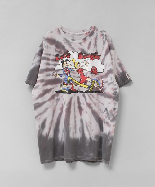 RNA(アールエヌエー)の「M2692 PINKMOTEL テディボーイプリントTEE(Tシャツ/カットソー・レディース・グレー/ピンク・MEDIUM)」の6枚目の写真
