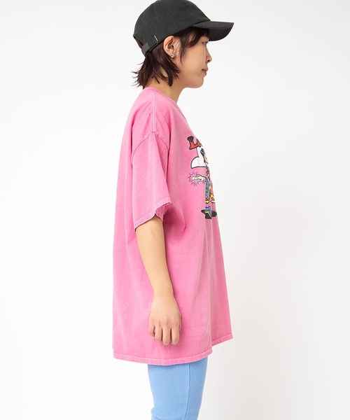 RNA(アールエヌエー)の「M2692 PINKMOTEL テディボーイプリントTEE(Tシャツ/カットソー・レディース・グレー/ピンク・MEDIUM)」の8枚目の写真