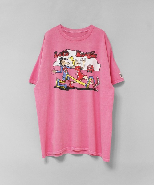 RNA(アールエヌエー)の「M2692 PINKMOTEL テディボーイプリントTEE(Tシャツ/カットソー・レディース・グレー/ピンク・MEDIUM)」の10枚目の写真