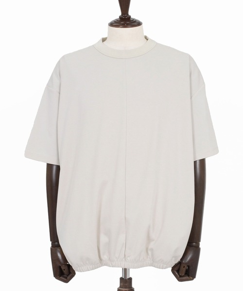 CAMBIO(カンビオ)の「mt10469- Hem Shirring Short Sleeve Cut sew シャーリングTシャツ(S68926cmb)(Tシャツ/カットソー・メンズ・ベージュ/キナリ/チャコールグレー/ブラック・L/M/S)」の9枚目の写真