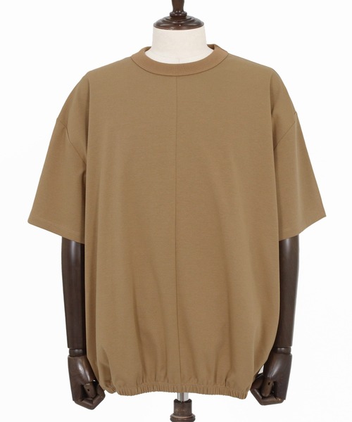 CAMBIO(カンビオ)の「mt10469- Hem Shirring Short Sleeve Cut sew シャーリングTシャツ(S68926cmb)(Tシャツ/カットソー・メンズ・ベージュ/キナリ/チャコールグレー/ブラック・L/M/S)」の10枚目の写真