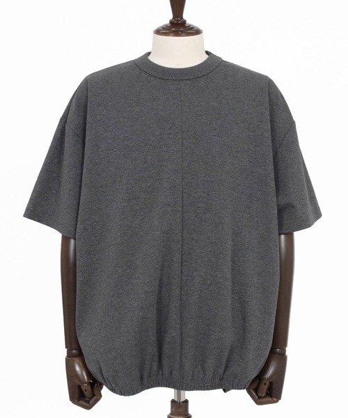CAMBIO(カンビオ)の「mt10469- Hem Shirring Short Sleeve Cut sew シャーリングTシャツ(S68926cmb)(Tシャツ/カットソー・メンズ・ベージュ/キナリ/チャコールグレー/ブラック・L/M/S)」の12枚目の写真