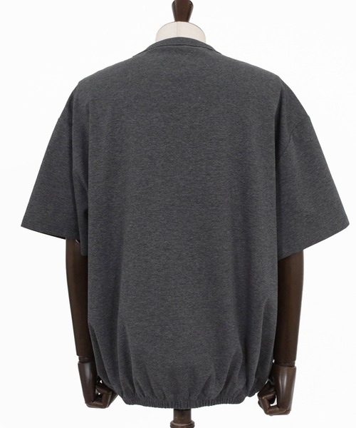 CAMBIO(カンビオ)の「mt10469- Hem Shirring Short Sleeve Cut sew シャーリングTシャツ(S68926cmb)(Tシャツ/カットソー・メンズ・ベージュ/キナリ/チャコールグレー/ブラック・L/M/S)」の13枚目の写真