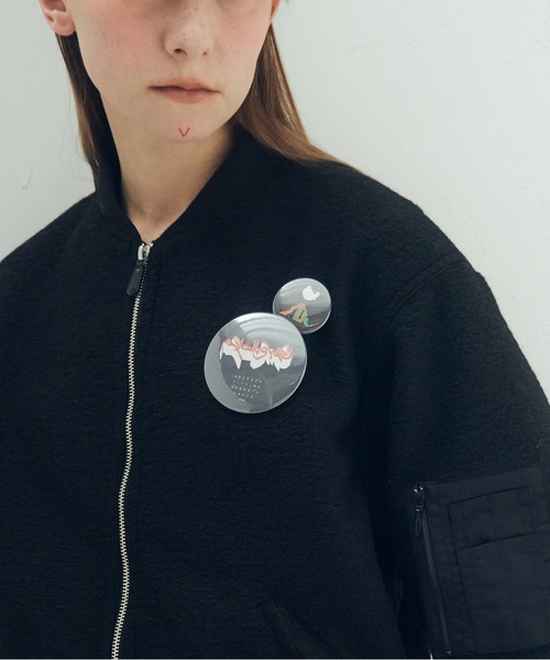 STOF(ストフ)の「VSJQ Mix MA-1 Blouson(ブルゾン・メンズ・カーキ/ブラック・M/S)」の6枚目の写真