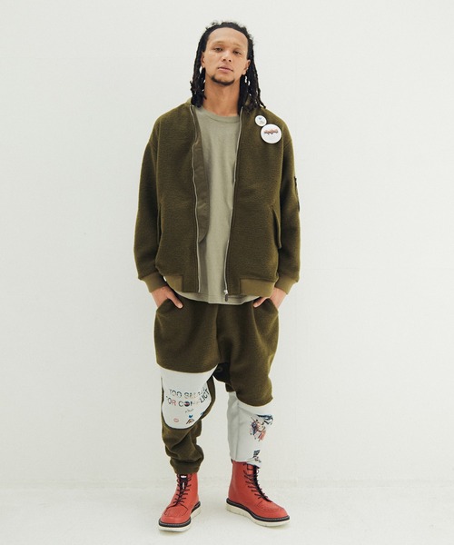 STOF(ストフ)の「VSJQ Mix MA-1 Blouson(ブルゾン・メンズ・カーキ/ブラック・M/S)」の8枚目の写真
