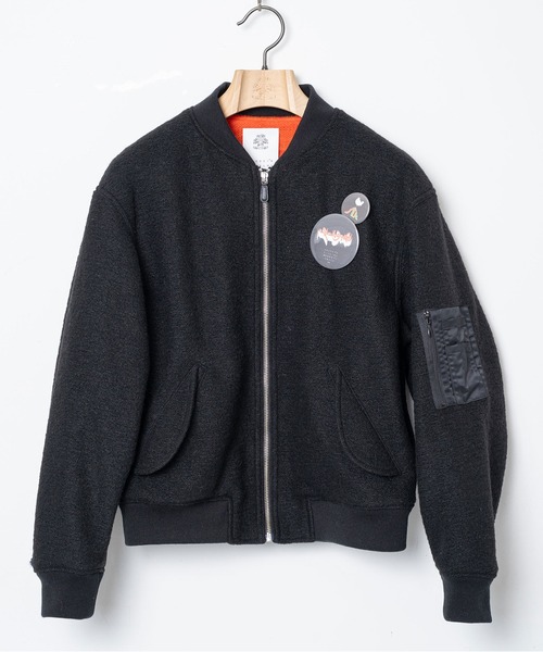 STOF(ストフ)の「VSJQ Mix MA-1 Blouson(ブルゾン・メンズ・カーキ/ブラック・M/S)」の13枚目の写真