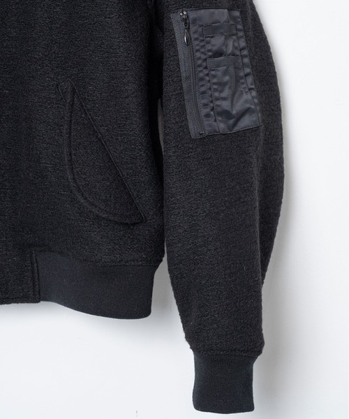 STOF(ストフ)の「VSJQ Mix MA-1 Blouson(ブルゾン・メンズ・カーキ/ブラック・M/S)」の16枚目の写真