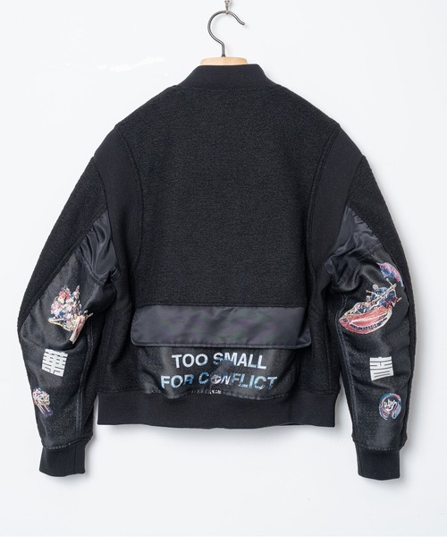 STOF(ストフ)の「VSJQ Mix MA-1 Blouson(ブルゾン・メンズ・カーキ/ブラック・M/S)」の14枚目の写真
