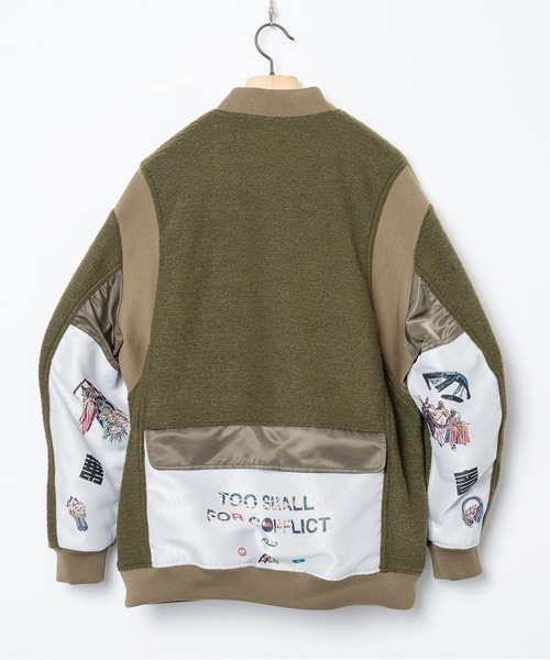 STOF(ストフ)の「VSJQ Mix MA-1 Blouson(ブルゾン・メンズ・カーキ/ブラック・M/S)」の20枚目の写真
