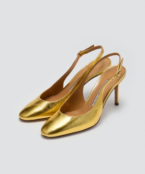 セール】NICLA バックスリング パンプス 8.5cm GOLD（パンプス